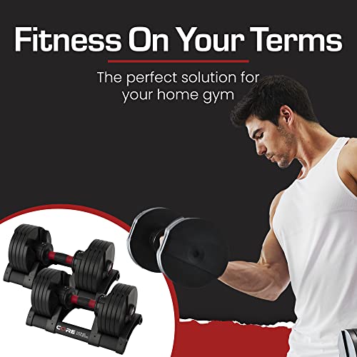 Adjustable Dumbbell Weight Set - Space Saver - Dumbbells for Your Home